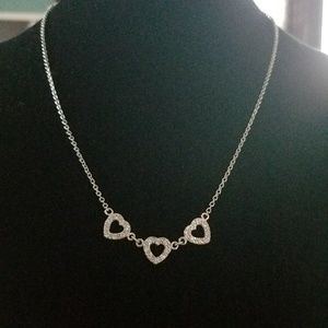 Sterling silver 925 heart necklace